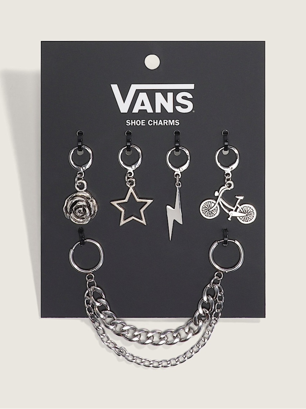 Vans Silver-Tone Shoe Charms Set
